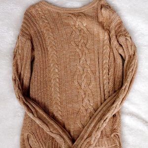 I am selling an Old Navy brown knitted sweater.